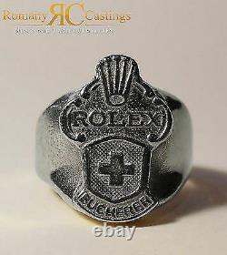 925 Sterling Silver Rolex Spoon Ring Made from Collectors Spoons 26g Any Size