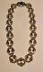 925 Sterling Silver Rolo Link Hollow Necklace Made In Italy Signed PR 54.5g