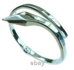 925 Sterling Silver Snake Bracelet Italy Made Highly Polished 23.5g Unique