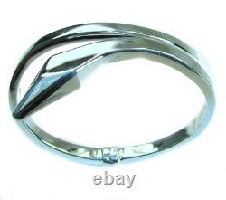 925 Sterling Silver Snake Bracelet Italy Made Highly Polished 23.5g Unique