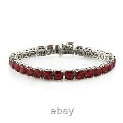 925 Sterling Silver Tennis Bracelet Made with Scarlet Line Size 7.25 Gifts