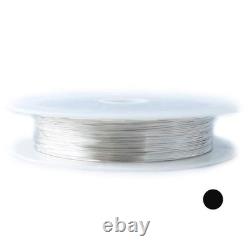 925 Sterling Silver Wire, 24 Gauge, Round, Dead So