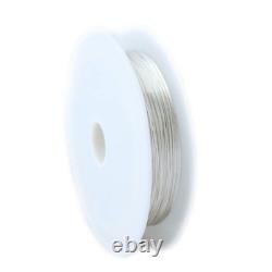 925 Sterling Silver Wire, 24 Gauge, Round, Dead So