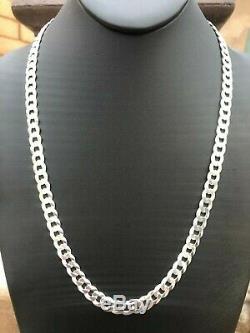 925 sterling Silver Chain made in Italy 10 mm Cuban Link 24'