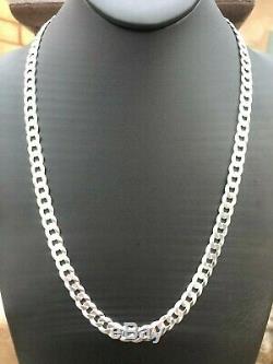 925 sterling Silver Chain made in Italy 10 mm Cuban Link 24'