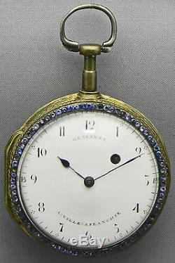 A 1 7/8 Inch Picture Verge Fusee Pocket Watch, Made By Glaesner Circa 1780