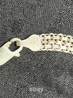 A Brilliant Made In Italy MCM Sterling Silver 18 Wide Woven Necklace 14.5g