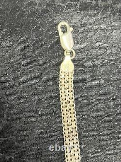 A Brilliant Made In Italy MCM Sterling Silver 18 Wide Woven Necklace 14.5g