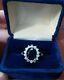 A Ring Made For A Princess Di-Danbury Mint-Solid Sterling Silver & CZ Size 8.5