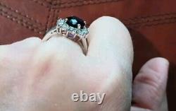 A Ring Made For A Princess Di-Danbury Mint-Solid Sterling Silver & CZ Size 8.5