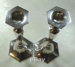 A lot of 2 Hand Made Silver Candlestick Sterling Silver Hazorfim 800