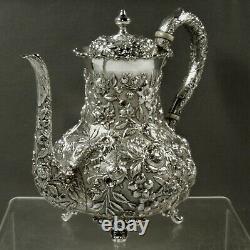 AG Schultz Sterling Coffee Pot 1901 HAND MADE