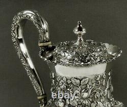 AG Schultz Sterling Coffee Pot c1910 HAND MADE