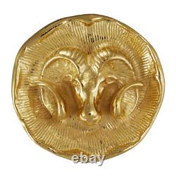 ARIES ZODIAC PENDANT 22k Gold Vermeil or. 925 Sterling Silver USA MADE
