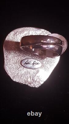 Amber Sterling Silver 925 Ring Story Tell Adjustable 26g Hand Made From Poland