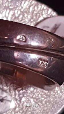 Amber Sterling Silver 925 Ring Story Tell Adjustable 26g Hand Made From Poland