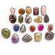 Amethyst & Mix Gemstone 925 Sterling Silver Plated Wholesale Lot Fashion Rings