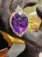 Amethyst Sterling Silver 925, Ring, Made in Tailand, size 9