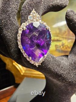 Amethyst Sterling Silver 925, Ring, Made in Tailand, size 9