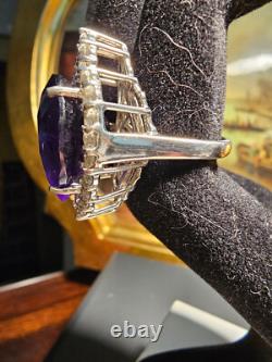 Amethyst Sterling Silver 925, Ring, Made in Tailand, size 9