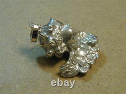 Angel putto pendant made sterling silver 925-artisan product