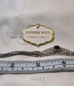 Annika Witt Made In Bali Sterling Silver 925 Mystic Topaz Bracelet NEW