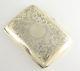 Antique 1911 Solid Sterling Silver Cigarette Case made by Smith & Bartlam