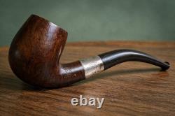 Antique 1911 Sterling Silver Briar Adolphe Oppenheimer Keystone Aoc Uk Made Pipe