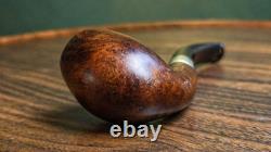 Antique 1911 Sterling Silver Briar Adolphe Oppenheimer Keystone Aoc Uk Made Pipe
