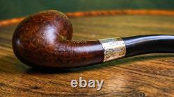 Antique 1911 Sterling Silver Briar Adolphe Oppenheimer Keystone Aoc Uk Made Pipe