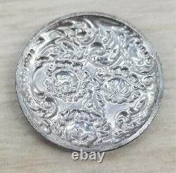 Antique Elfin Sterling Silver 6/0s Pocket Watch USA Made BEAUTIFUL BLUE COLOR