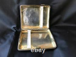 Antique Sterling Silver Cigarette / Card Case Made By C & S (Clark & Sewell)