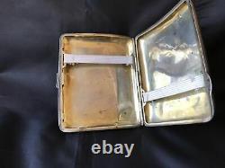 Antique Sterling Silver Cigarette / Card Case Made By C & S (Clark & Sewell)
