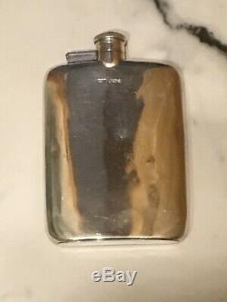 Antique Sterling Silver Hip Flask. 1916. Made during first world war