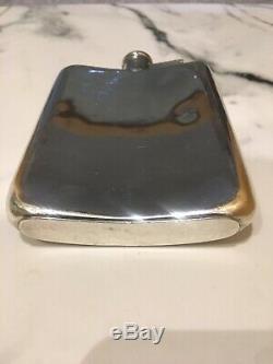 Antique Sterling Silver Hip Flask. 1916. Made during first world war