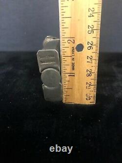 Antique Sterling Silver Lift Arm Lighter Made in Mexico Sparks-2.0 oz silver
