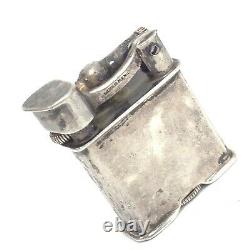 Antique Sterling Silver Lift Arm Lighter Made in Mexico with Flint Sparks