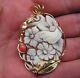 Antique Style Victorian High Relief Italian Shell Cameo/pendant Made In Italy