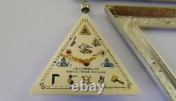 Antique Triangle Masonic Swiss Made Mechanical Sterling Silver Pocket Watch Vgc