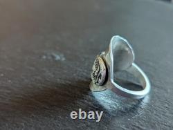 Antique sterling silver spoon ring made from an antique spoon sz 9