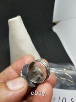 Aritisan Made Sterling Silver Turquoise Southwest Native style Ring