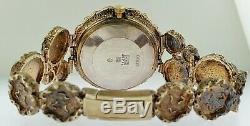 Artisan Bracelet WatchSterling Silver 925Man'sHand MadeEstate PieceUnique