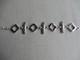 Artisan Made 925 Sterling Silver Geometric Link Bracelet