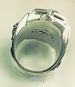 Artisan Made Haile Selassie Star of David 10K Gold accented Sterling silver ring