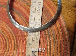 Artisan Made Hammered Sterling Silver Choker Necklace