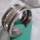 Artisan made Sterling Silver Gathered Cuff Bracelet