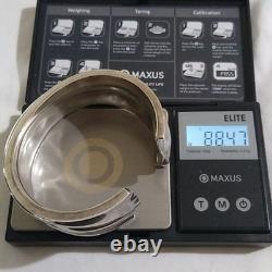 Artisan made Sterling Silver Gathered Cuff Bracelet
