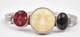 Artist hand made Sterling Silver 6 interchangeable fronts 2 bracelets ladies set
