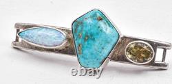 Artist hand made Sterling Silver 6 interchangeable fronts 2 bracelets ladies set