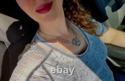 Artist made Unusual sterling silver and 14k gold filled rocker necklace